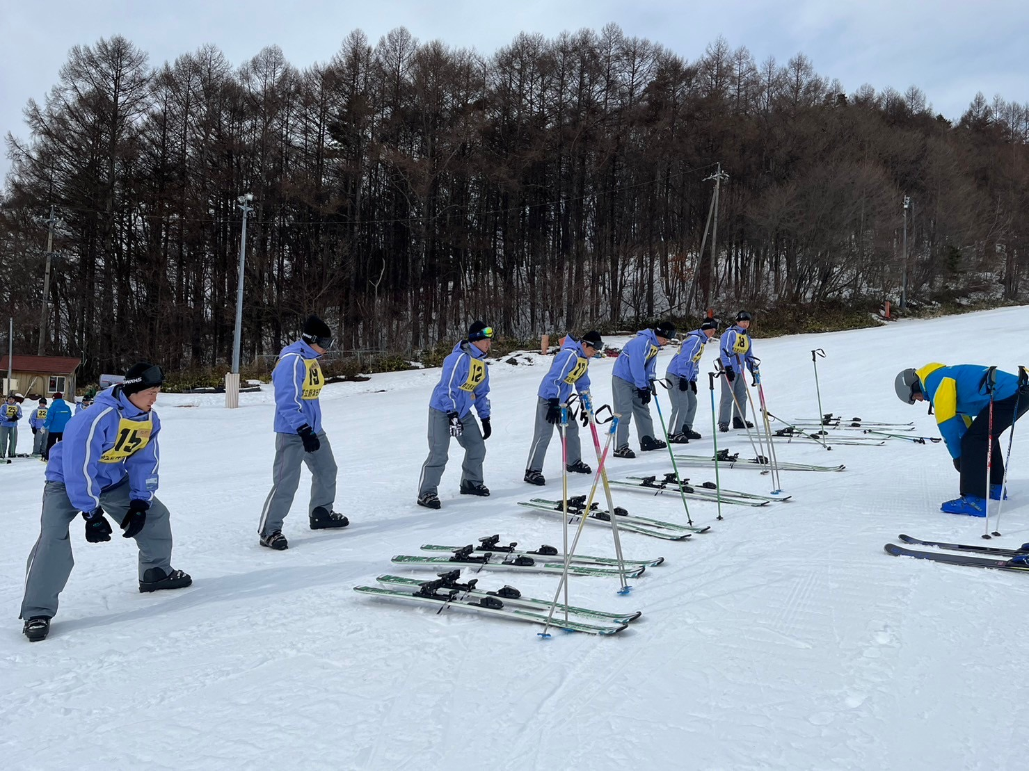 0131スキー実習1日目　板装着・練習5